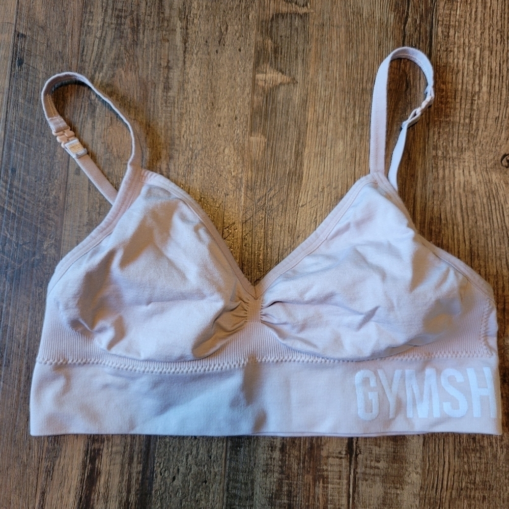 Gymshark Nude Unlined Bralette Sports Bra